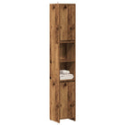 Bathroom cabinet 30x30x183.5 cm engineered wood old wood-look