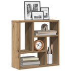 Wall shelf 45x16x45 cm treated wood artisanal oak-coloured