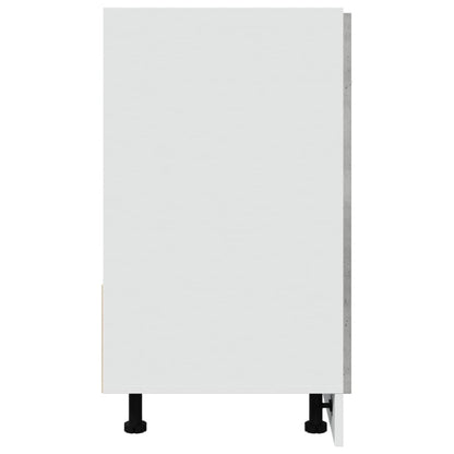 Wastafelonderkast 80x46x81,5 cm bewerkt hout betongrijs