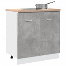 Wastafelonderkast 80x46x81,5 cm bewerkt hout betongrijs