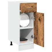 Onderkast met lade Lyon 30x46x81,5 cm bewerkt hout oud houtkleurig