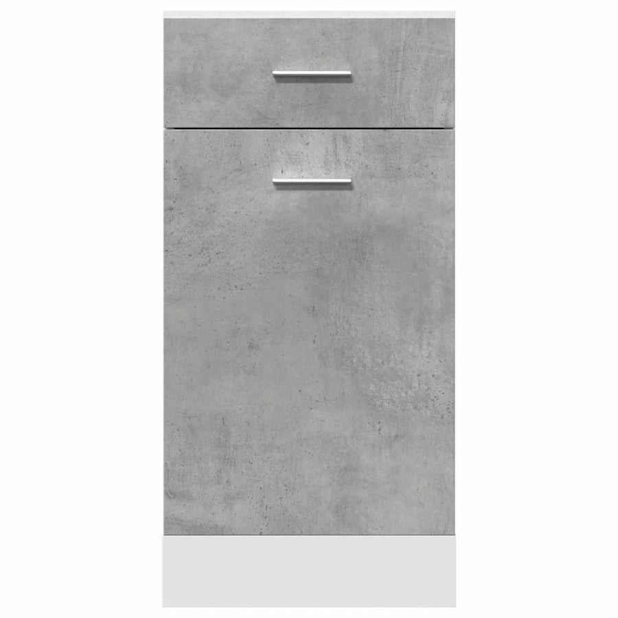Onderkast met lade 40x46x81,5 cm bewerkt hout betongrijs