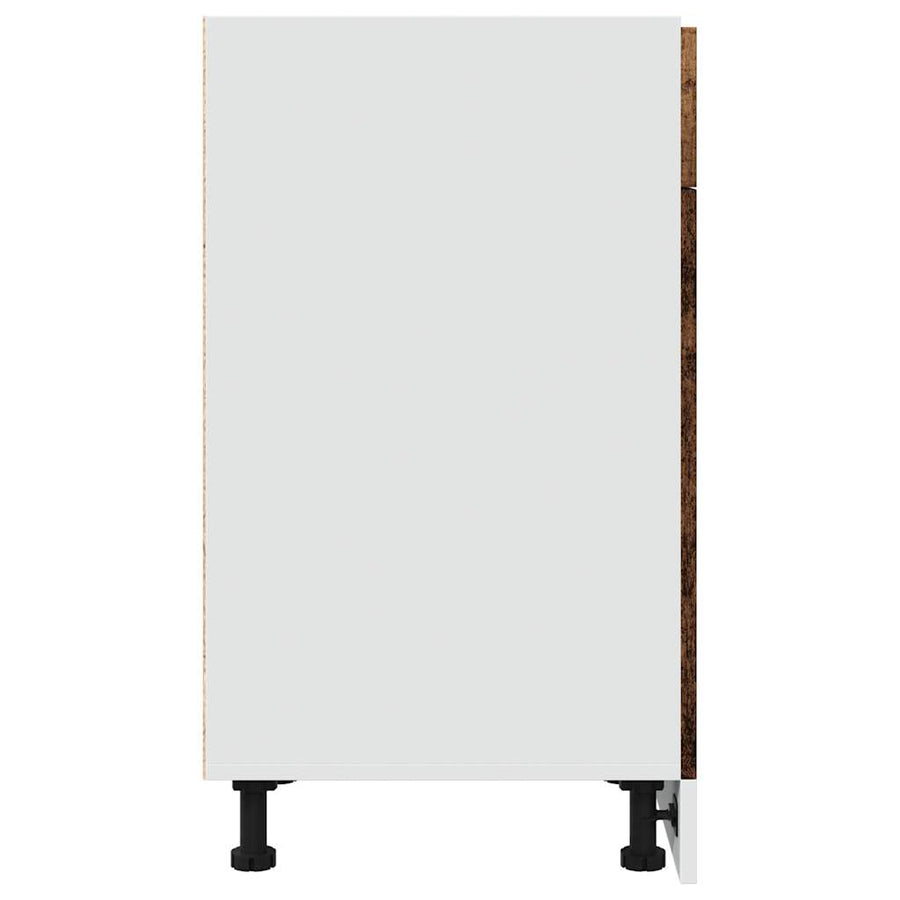 Onderkast met lade 40x46x81,5 cm bewerkt hout oud houtkleurig