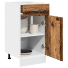 Onderkast keuken 40x46x81,5 cm bewerkt hout oud houtkleurig