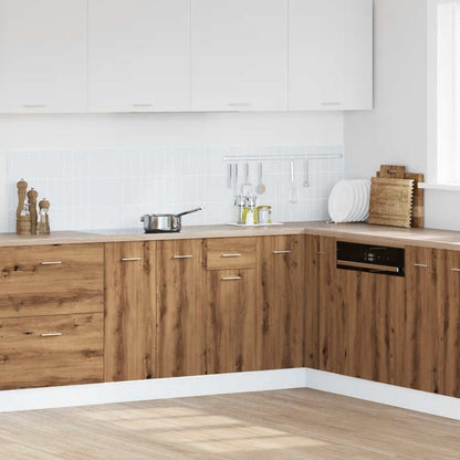 Onderkast met lade 40x46x81,5 cm bewerkt hout artisanaal eiken