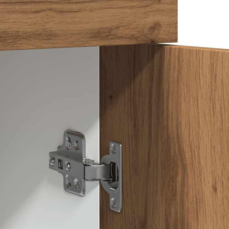 Onderkast met lade 40x46x81,5 cm bewerkt hout artisanaal eiken