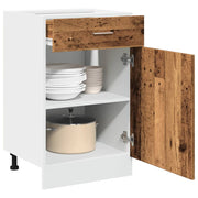 Onderkast 50x46x81,5 cm bewerkt hout oud houtkleurig