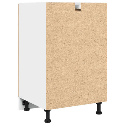 Onderkast met lade 50x46x81,5 cm bewerkt hout artisanaal eiken