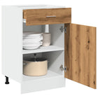 Onderkast 50x46x81,5 cm bewerkt hout artisanaal eiken