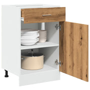 Onderkast 50x46x81,5 cm bewerkt hout artisanaal eiken