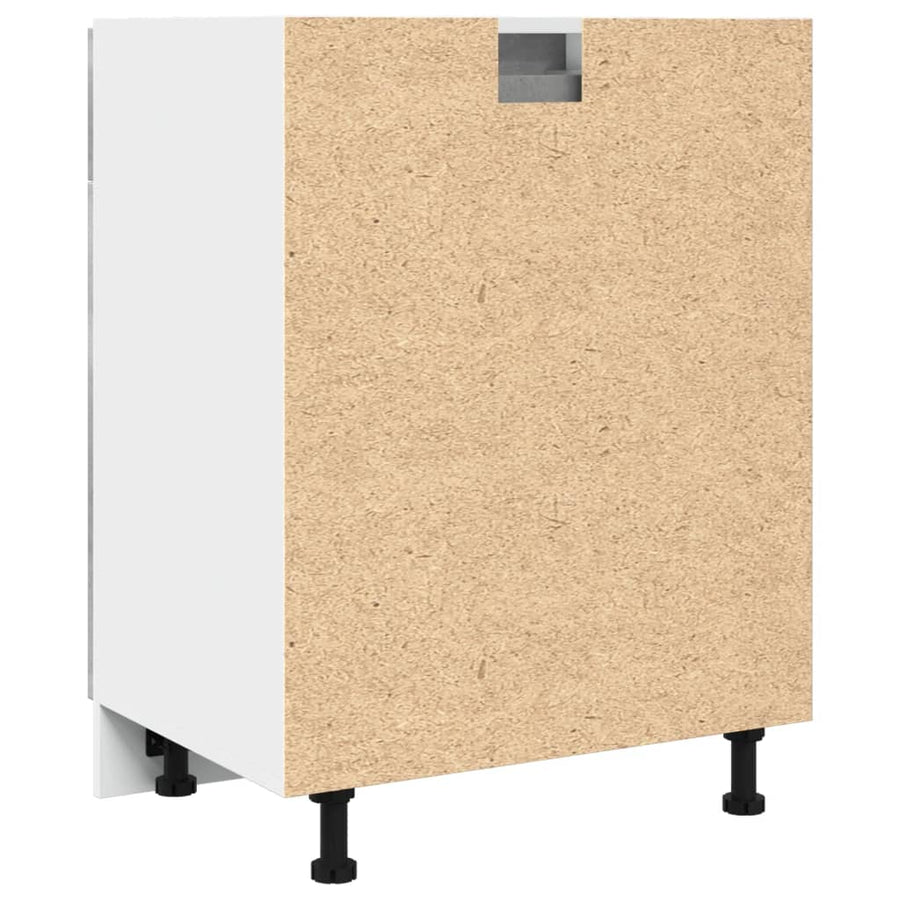 Onderkast met lade 60x46x81,5 cm bewerkt hout betongrijs