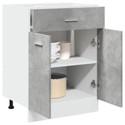 Onderkast 60x46x81,5 cm bewerkt hout betongrijs