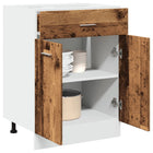 Onderkast met lade Lyon 60x46x81,5 cm bewerkt hout oud houtkleurig
