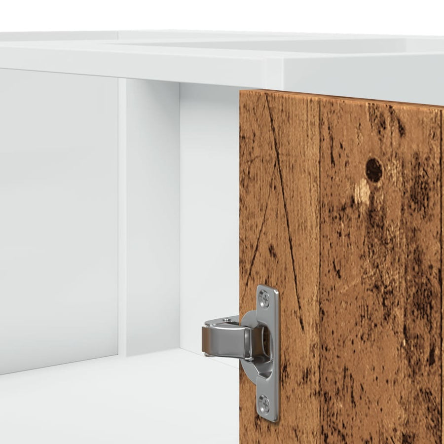 Keukenkastje 75,5x75,5x81,5 cm bewerkt hout oud houtkleurig