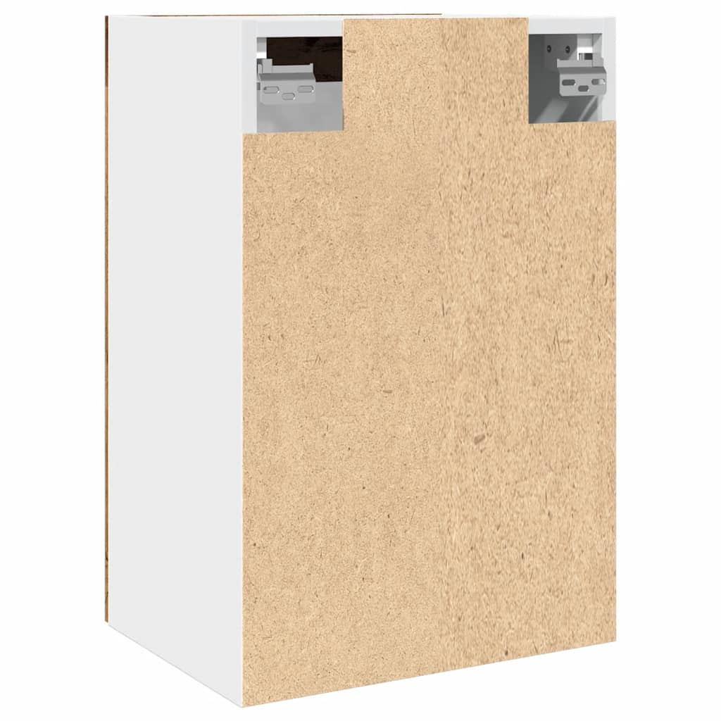 Hangkast 40x31x60 cm bewerkt hout oud houtkleurig