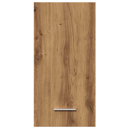 Hangkast 30x31x60 cm bewerkt hout artisanaal eikenkleur