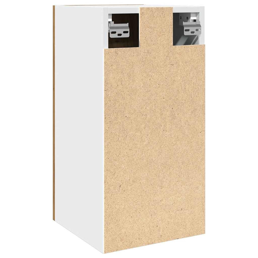 Hangkast 30x31x60 cm bewerkt hout artisanaal eikenkleur