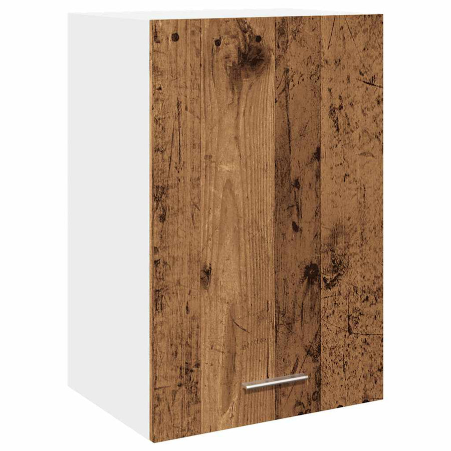 Hangkast 40x31x60 cm bewerkt hout oud houtkleurig