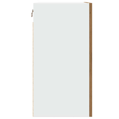 Hangkast 40x31x60 cm bewerkt hout artisanaal eikenkleur
