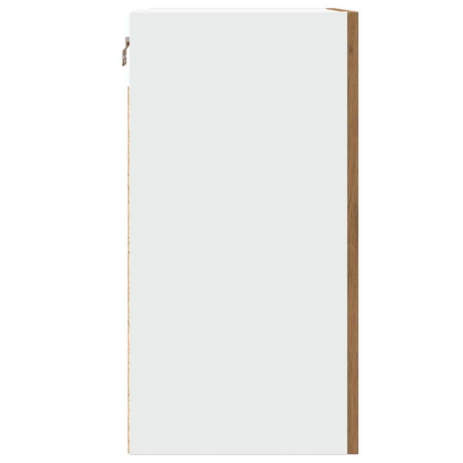 Hangkast 40x31x60 cm bewerkt hout artisanaal eikenkleur