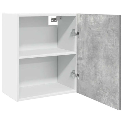 Hangkast 50x31x60 cm bewerkt hout betongrijs
