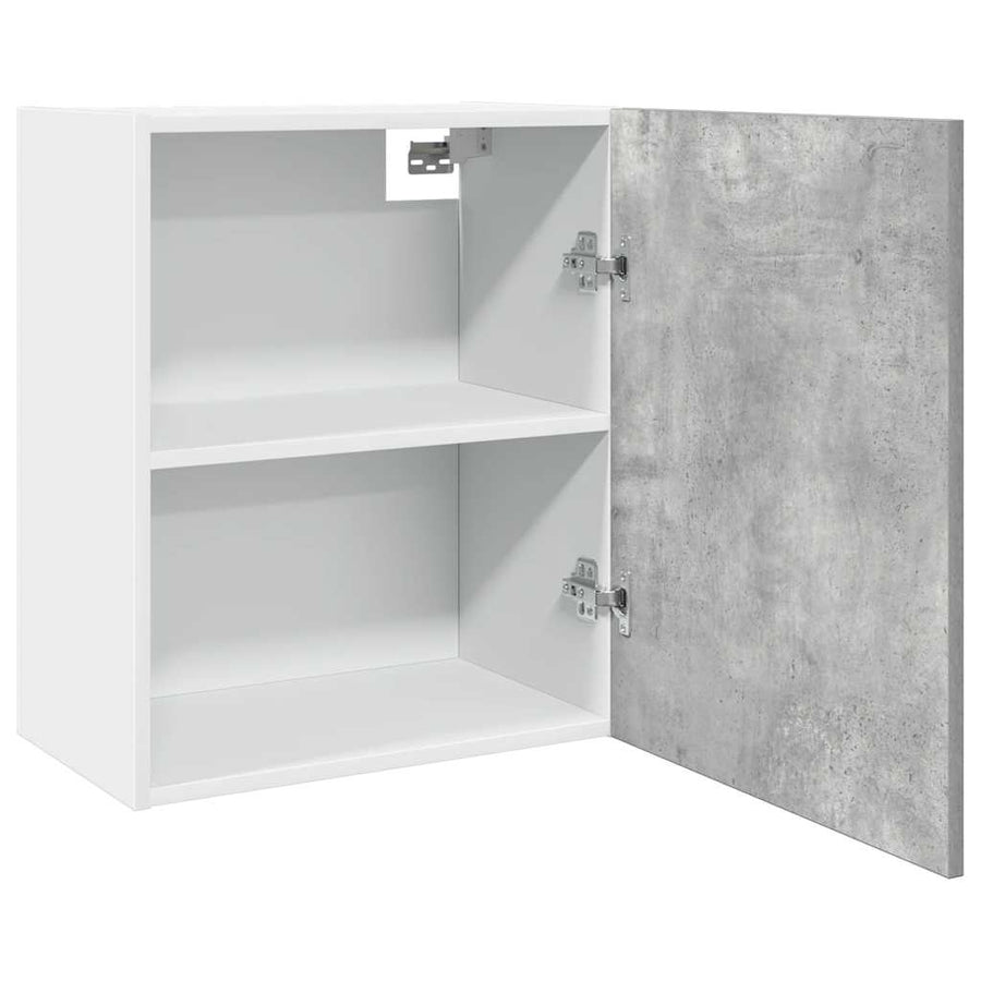 Hangkast 50x31x60 cm bewerkt hout betongrijs