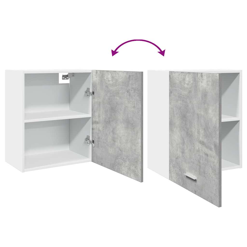 Hangkast 50x31x60 cm bewerkt hout betongrijs