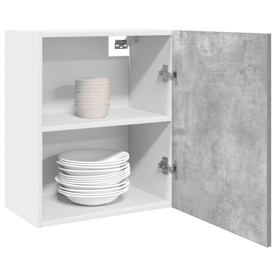 Hangkast 50x31x60 cm bewerkt hout betongrijs