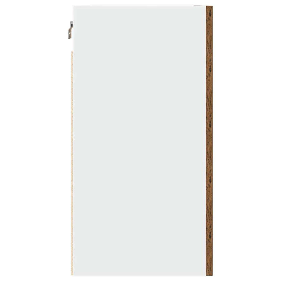 Hangkast 50x31x60 cm bewerkt hout oud houtkleurig