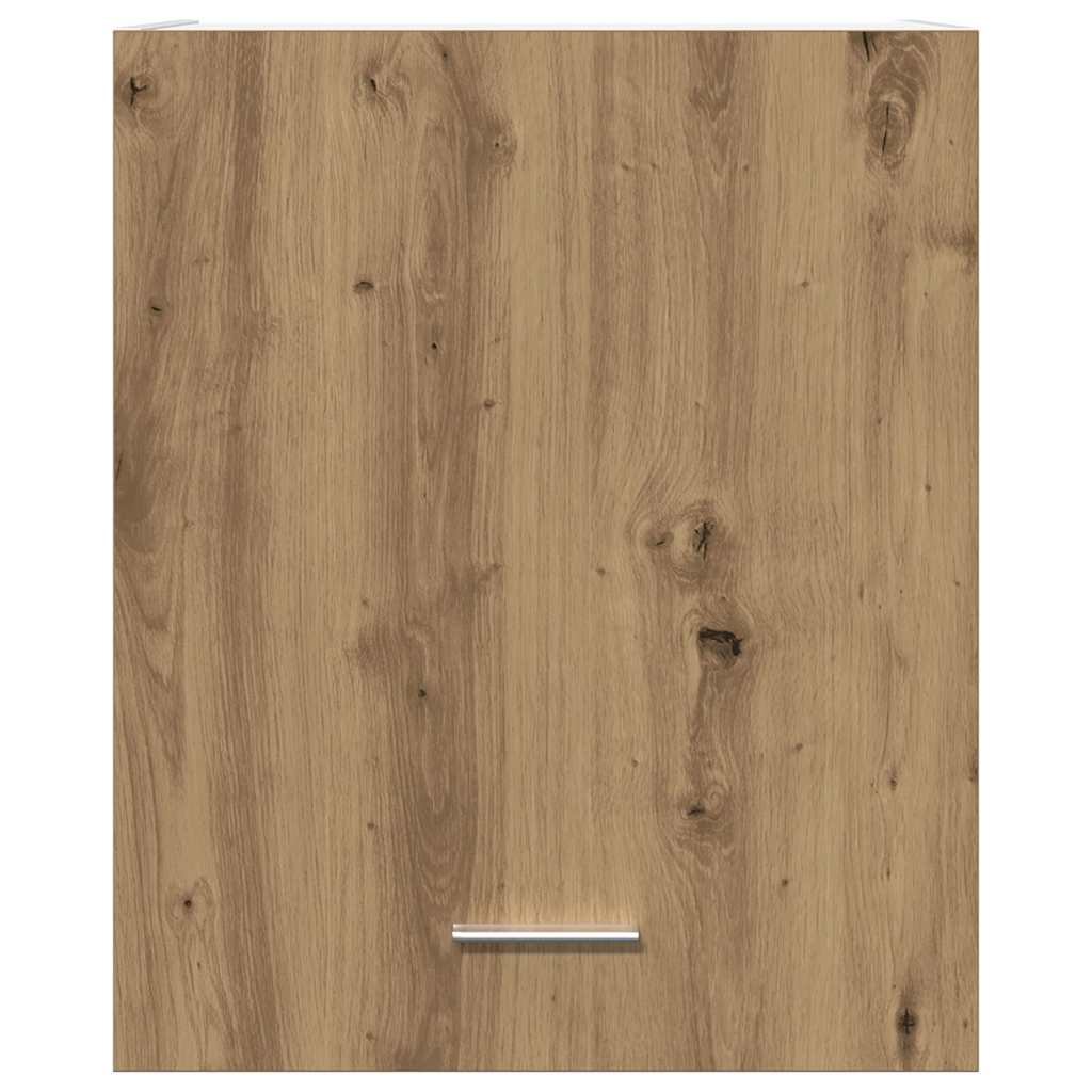 Hangkast 50x31x60 cm bewerkt hout artisanaal eikenkleur