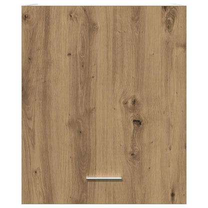 Hangkast 50x31x60 cm bewerkt hout artisanaal eikenkleur