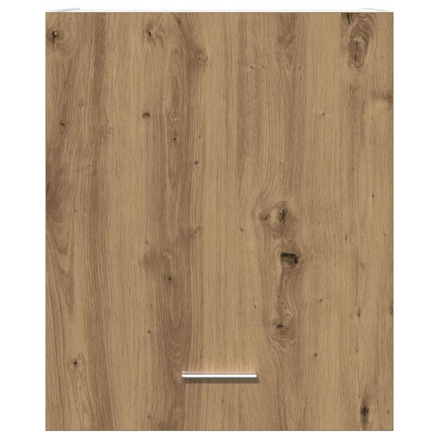 Hangkast 50x31x60 cm bewerkt hout artisanaal eikenkleur