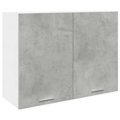Hangkast 80x31x60 cm bewerkt hout betongrijs