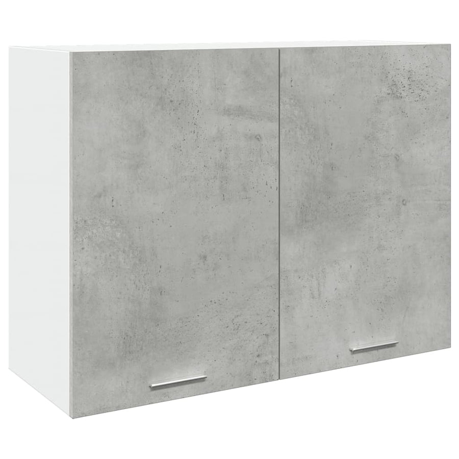 Hangkast 80x31x60 cm bewerkt hout betongrijs