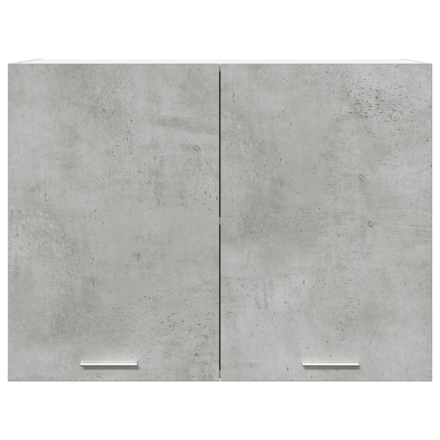 Hangkast 80x31x60 cm bewerkt hout betongrijs
