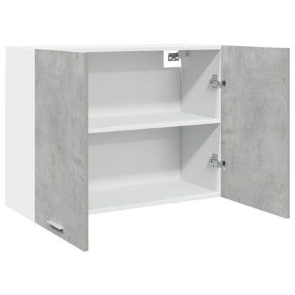 Hangkast 80x31x60 cm bewerkt hout betongrijs