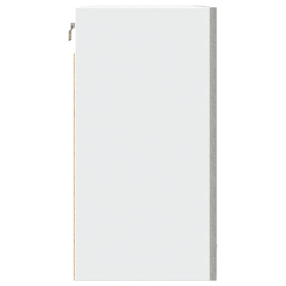 Hangkast 80x31x60 cm bewerkt hout betongrijs