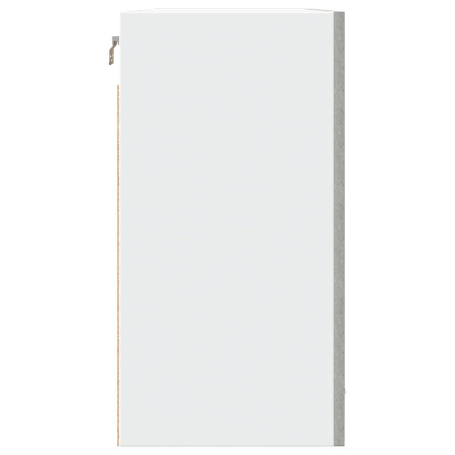 Hangkast 80x31x60 cm bewerkt hout betongrijs