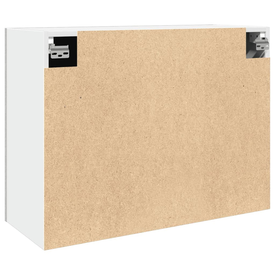 Hangkast 80x31x60 cm bewerkt hout betongrijs