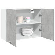 Bovenkast 80x31x60 cm bewerkt hout betongrijs
