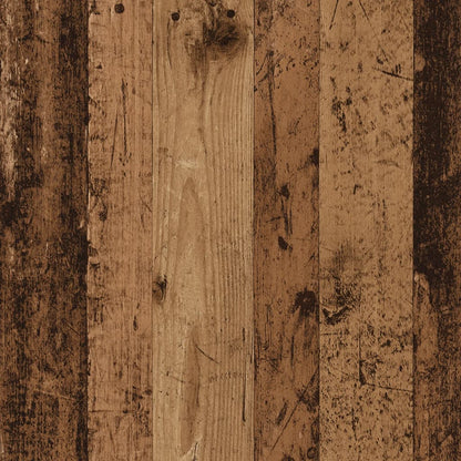 Hangkast 80x31x60 cm bewerkt hout oud houtkleurig