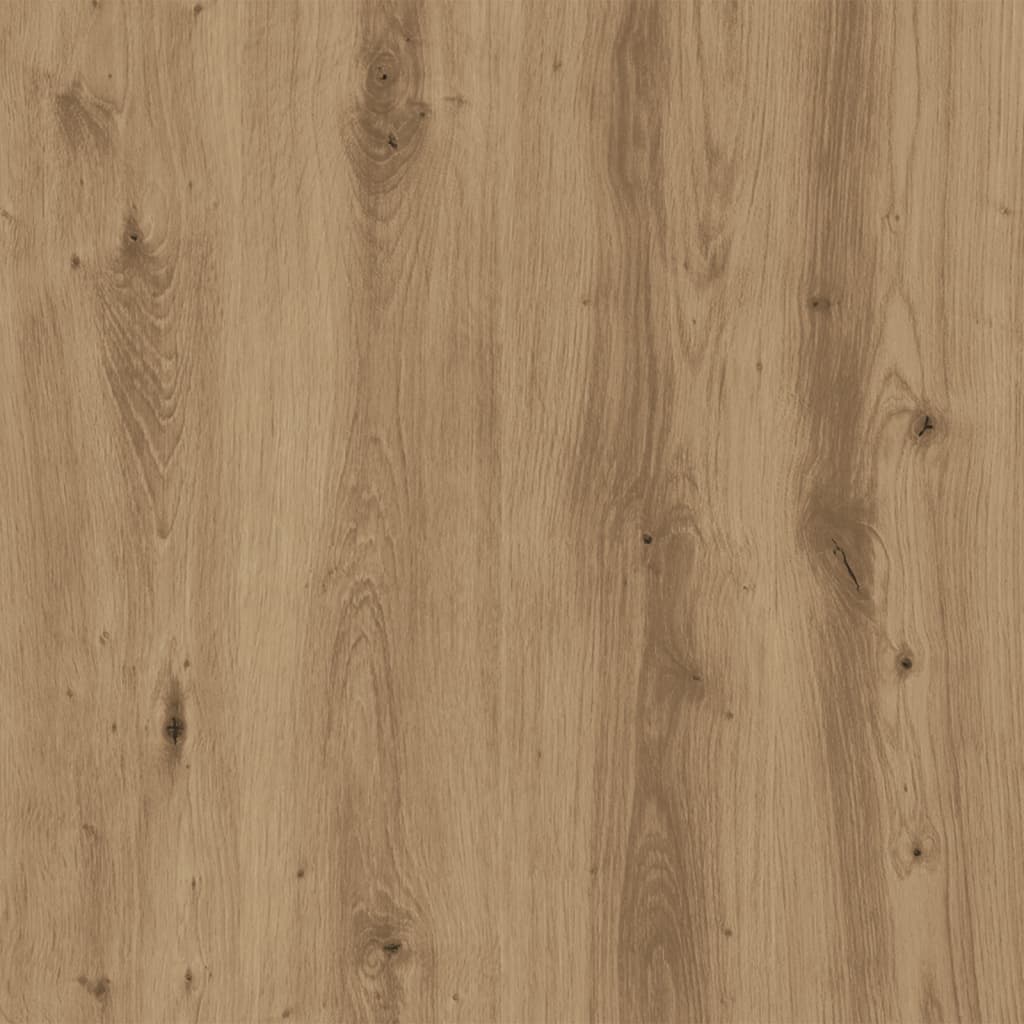 Hangkast 80x31x60 cm bewerkt hout artisanaal eikenkleur