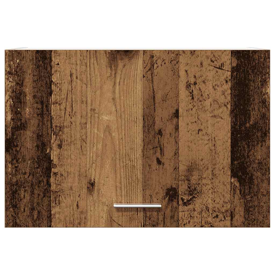Hangkast 60x31x40 cm bewerkt hout oud houtkleurig