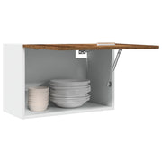 Bovenkast 60x31x40 cm bewerkt hout oud houtkleurig