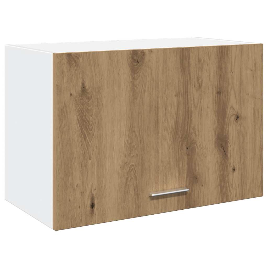 Hangkast 60x31x40 cm bewerkt hout artisanaal eikenkleur