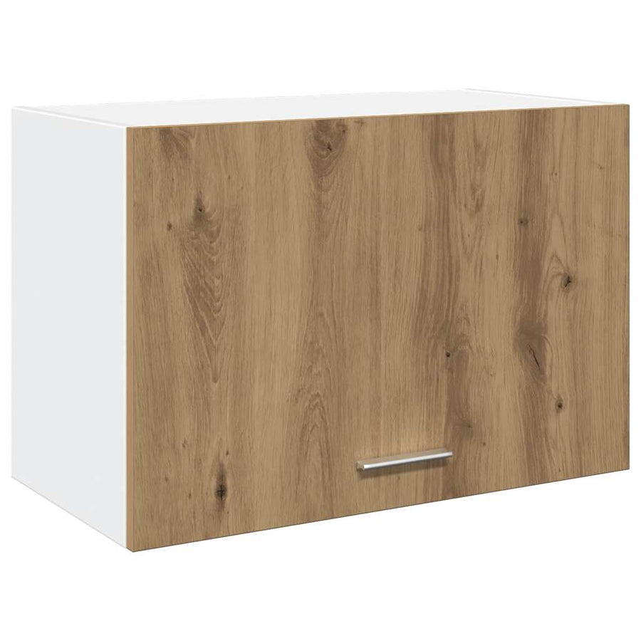 Hangkast 60x31x40 cm bewerkt hout artisanaal eikenkleur
