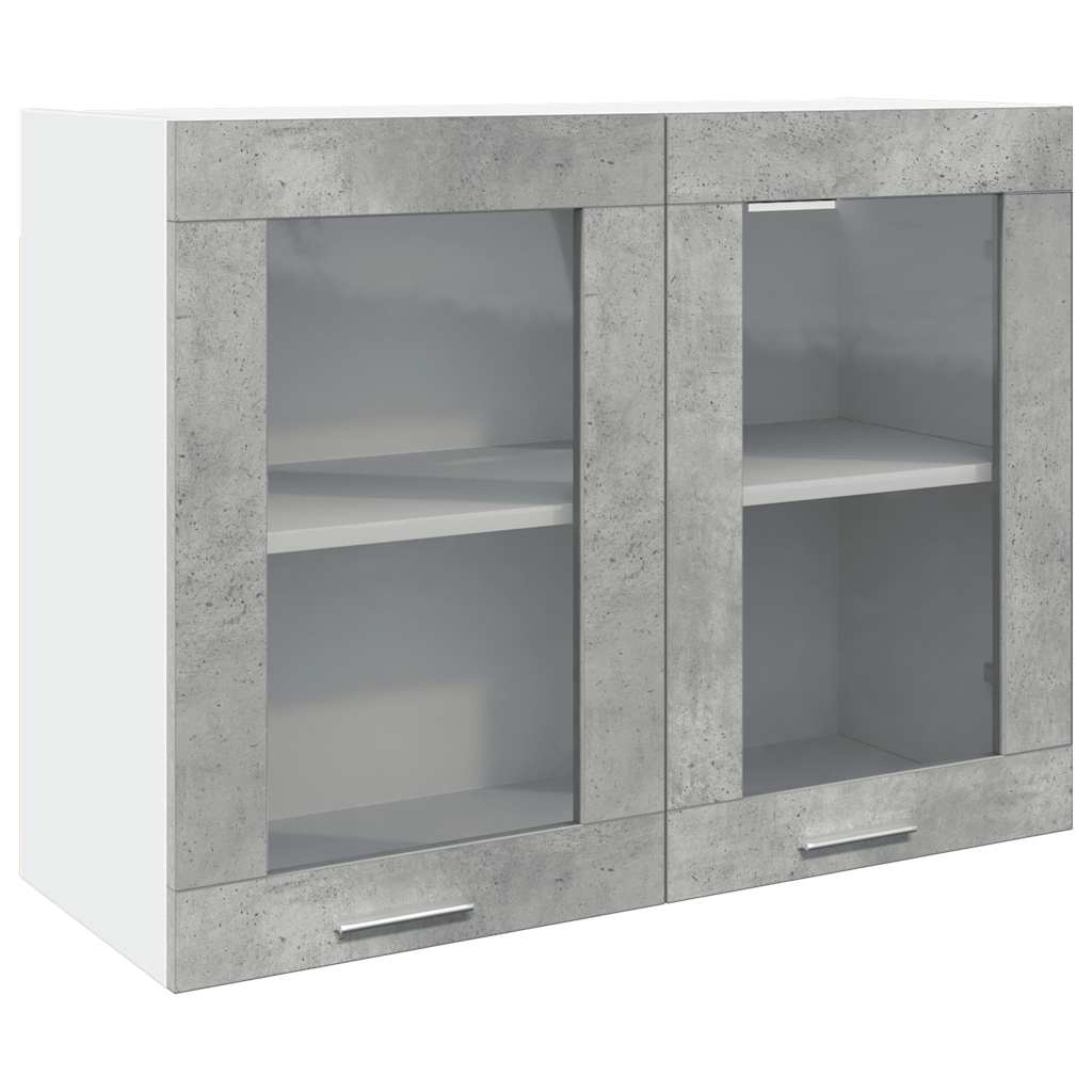 Hangkast 80x31x60 cm betongrijs