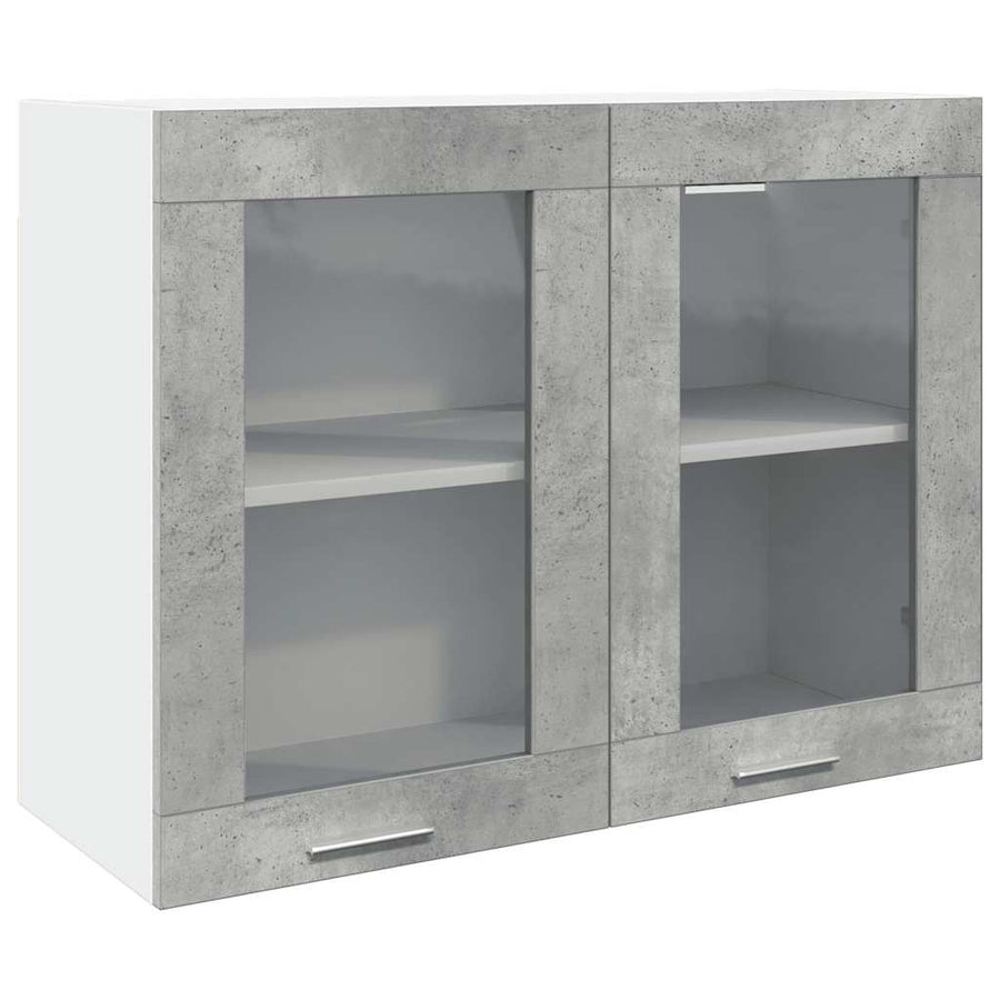 Hangkast 80x31x60 cm betongrijs