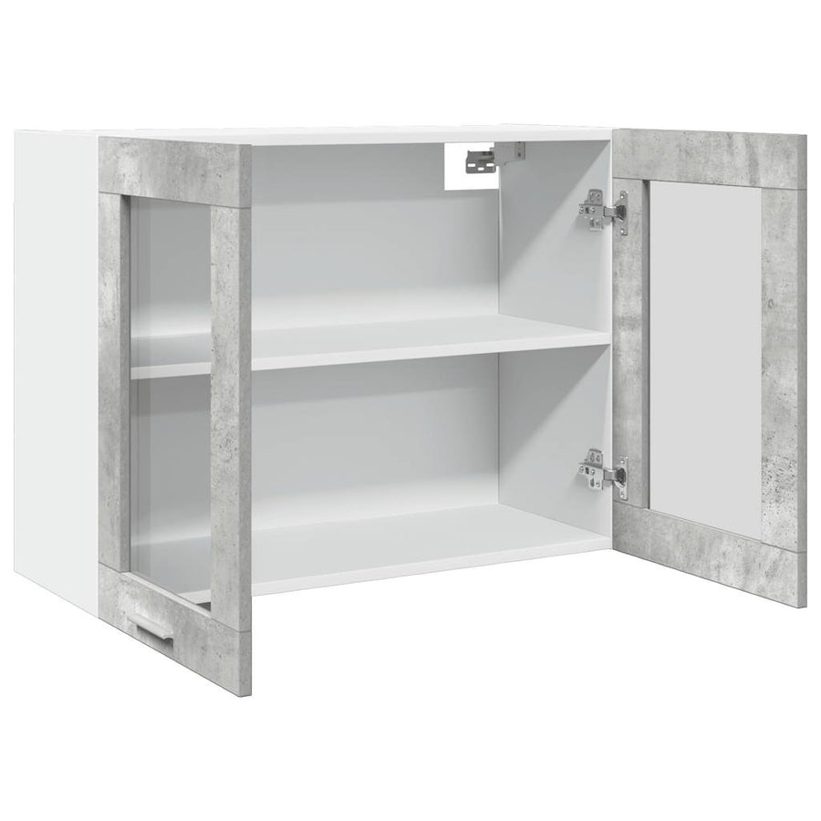 Hangkast 80x31x60 cm betongrijs