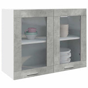Bovenkast 80x31x60 cm betongrijs bewerkt hout